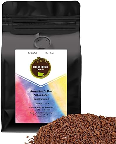 Armenian Coffee | Organic | Extra Fine Ground | Fresh Roasted (Medium 1-Pack, 12oz)