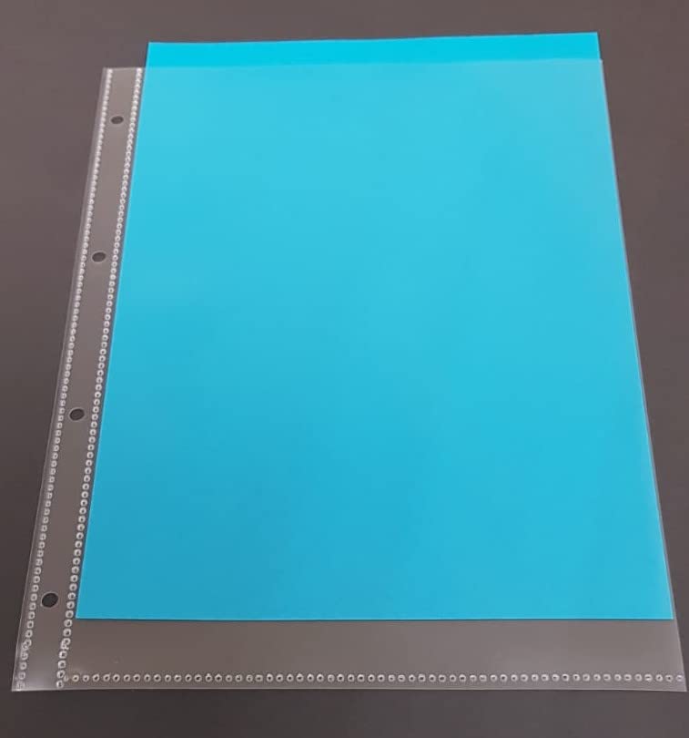 A4 Prospekthüllen 4er-Lochung super stark 180my glatt 100 St | Extra dick (0,18mm), Glasklar, Dokumentenecht, Klarsichthülle mit Abheftrand, Ideal für Archivierung, 100% recycelbar