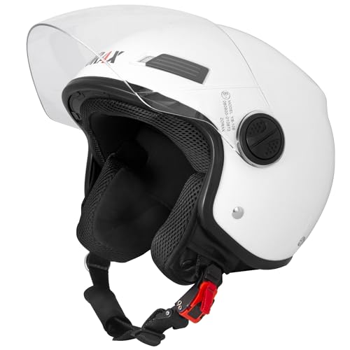 Casque ouvert Zorax Blanc XL ZOR-609 casque crash moto et scooter
