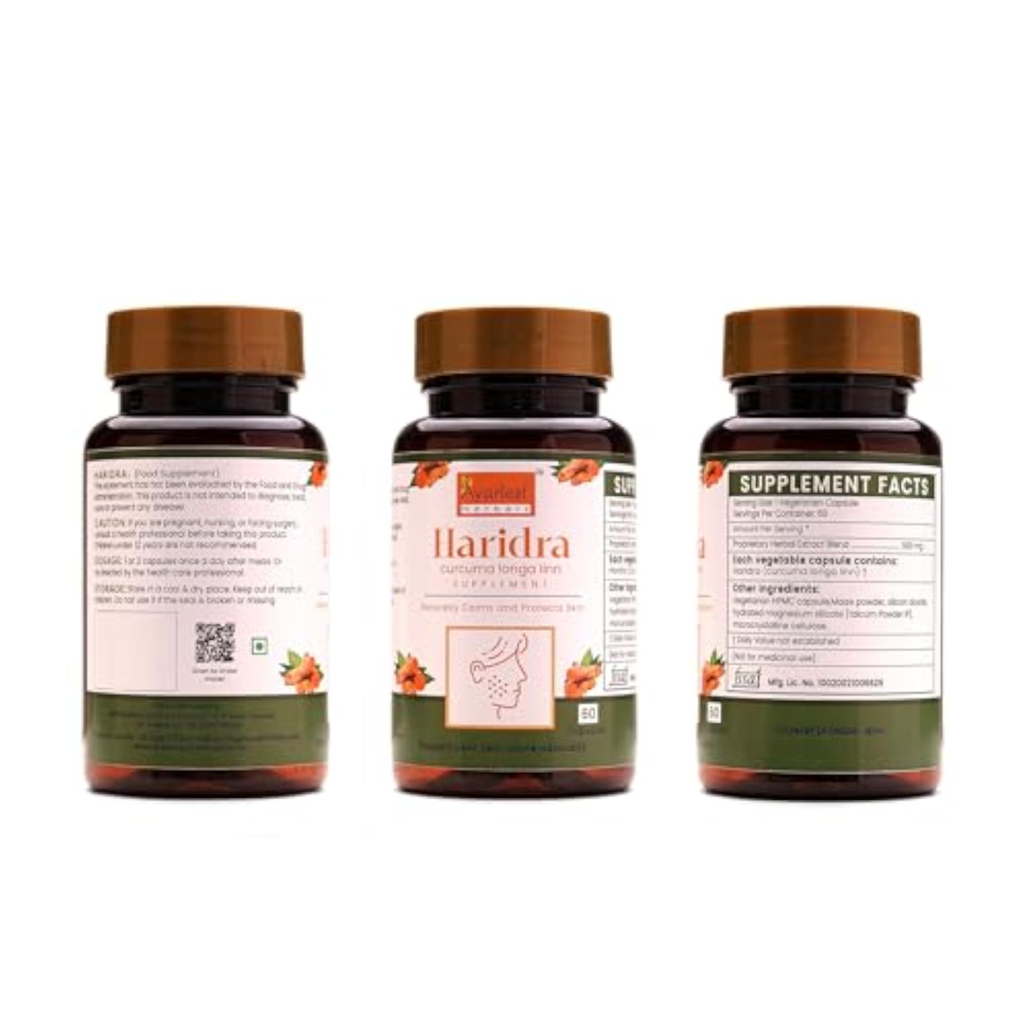 Ayurleaf Herbals Haridra Turmeric Capsules