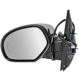 Driver Side Mirror Assembly Power Folding Electric Adjustment Heated Memory Chrome Compatible with 2009-2014 Cadillac Escalade Chevrolet Silverado GMC Sierra Tahoe Yukon XL 1500 GM1320500