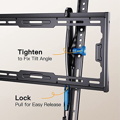Perlegear Tilting Tv Wall Mount For 40-90 Inch Flat Curved Screen Tvs Up To 150 Lbs, Low Profile Tv Mount Saving Space Max Vesa 800X400Mm, Universal Tilt Tv Mount Fits 16" 18" 24" Wood Studs, Pgxt2 #TOP6