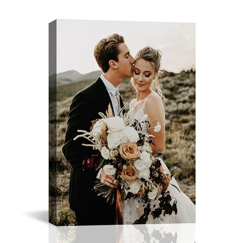 Ship Next Day Custom Canvas Prints with Your Photos (Framed 8X10)...
