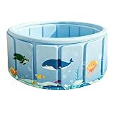 Byuexhp Piscina Plegable para Niños | Bañera De Baño para Mascotas,Piscina Plegable No Hinchable - para Perros y Niños en al Aire Libre en el Jardín y en el Patio Interior Exterior y en la Playa y