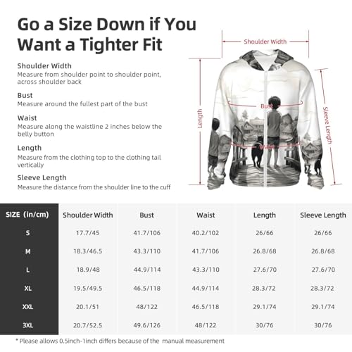 Children on The Bridge Sun Protection Hoodie Jacket Lightweight Zip Up Long Sleeve Sun Hoodie with Pockets3