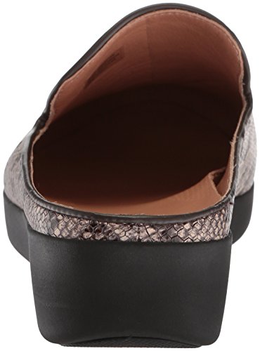 Fitflop Women's Superskate Slip-On Mule Sneaker, Taupe Snake, 7 M Us #TOP2