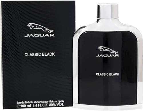 Jaguar Classic Black Eau De Toilette Spray 3.4 Oz/ 100 Ml for Men By 3.4 Fl Oz