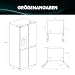 Hisense RQ5P470SYID Cross Door/Freistehend/EEK D/35 dB/No Frost/483 L/Automatischer Eiswürfel Bereiter/Wasserspender/My Fresh Choice/Metal Cooling/WiFi/SuperCool/HxBxT 178,5 x 79,4 x 69,8 cm/InoxLook