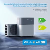 Midea Portasplit Mobile Wärmepumpe, Klimaanlage, Kühlen A++/Heizen A+, 12000 BTU 3, 5kW, für Räume bis zu 42 m² / 105 m³, nur 39 dB(A) im Silent-Modus – Ansicht 2