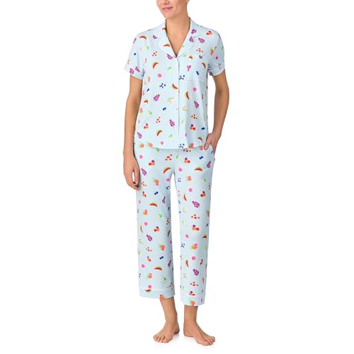 Image of kate spade new york Short Sleeve Cropped PJ Set