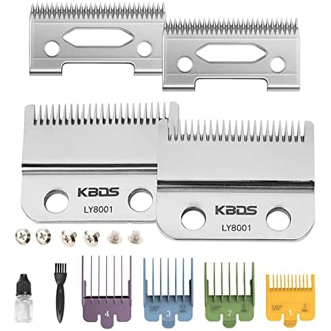 KBDS Replacement Blades for Clippers,Precision 2 Holes Clipper Blades Replacement for Magic Clip Parts Compatible with WAHL Clipper WAHL 5-Star Senior, Reflections Senior,2 PACK Cover