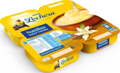 Nestle La Lechera Natillas Vainilla, 4 x 115g