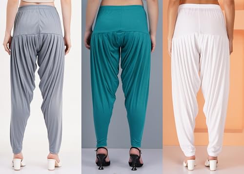 Image of Buy That Trendz Patiala Salwar for Women Relaxed Fit Viscose Patiyala Salwar Harem Bottom Pants
