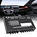 Sound Equalizer, 7 Band Car Audio Equaliser, Adjustable 7 Band EQ Car Amplifier Graphic Equaliser with CD AUX Input Selector Switch, Front Rear Sub Outputs.