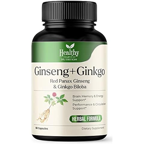 Healthy Harvest Nutrition Ginkgo Biloba & Ginseng Cover