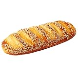 🥖postre falso realista y de aspecto realista, el pan falso se tan real pensarías lo son. pan francés redondo artificial pan falso para exhibición y decoración, alimentos falsos y artificiales