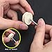 Luo ke 75 Pcs Assorted Wool Polishing Kits, 1/8 Inch Shank Compressed Wool Felt Abrasive Polishing Bits Buffing Wheel for Dremel Rotary Tools