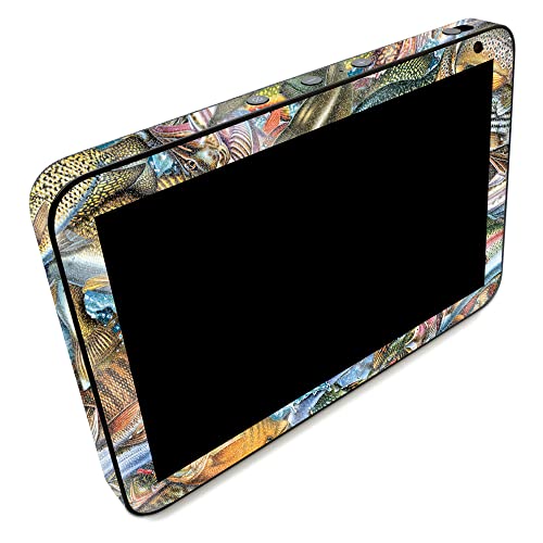 Image of MightySkins Glossy Glitter Skin Compatible with Amazon Echo Show 8 (Gen 2) - Action Fish Puzzle | Protective, Durable High-Gloss Glitter Finish | Easy to Apply