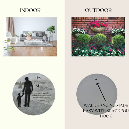 Boulevard East Concepts Dad Memorial Garden Stone Indoor Outdoor Father Remembrance Stepping Stone Gifts #TOP7