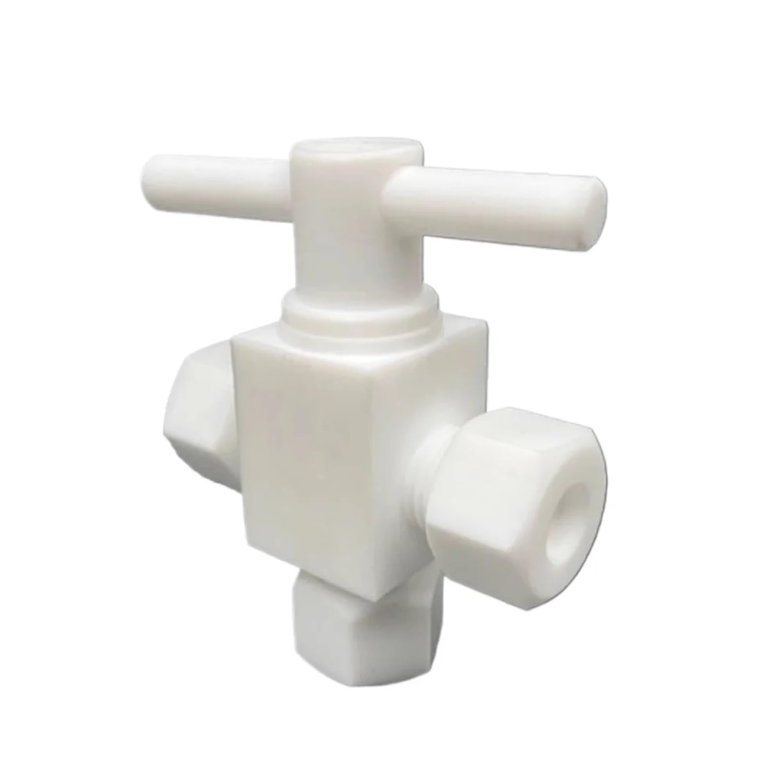 1/16" 1/8" 3/16" 1/4" 3/8" 1/2" 3/4" 2 3 4 6 8 10 12-25 mm diametro esterno tubo compressione Uoin PTFE verticale valvola a sfera con porta a 3 vie a L(19.05mm 3l4 Inch)
