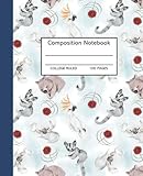  Australia Animals Composition Notebook College Ruled : 100 pages 7.5x9.25 Perfect for Home School Office Supplies Gift