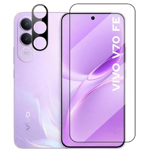 Image of FabeKee /Tempered Glass Screen Protector Compatible for | Front And Back Screen Guard With camera lens protector (VIVO V70 LITE)