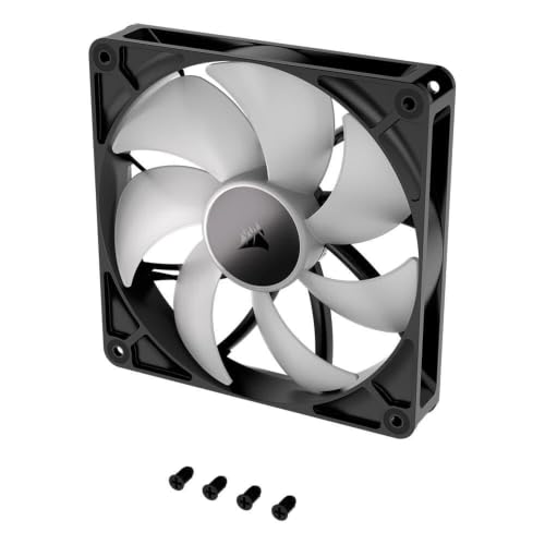 Image of CORSAIR RS140 ARGB PWM 140mm Fans Dual Pack - Simplified Control - Daisy-Chain 4-Pin PWM and +5V ARGB Connections - Concentrated AirGuide Cooling - Magnetic Dome Bearing