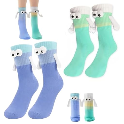 CATOR 2 pares calcetines magnéticos para parejas con manos ventosa magnética muñeca lindos de tubo medio regalos unisex amigos | Ya disponible en tu tienda friki favorita! En mundofriki.es!