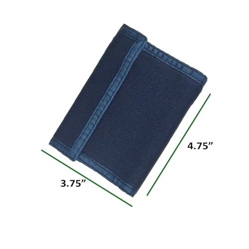Image of Sprocket Nylon Bifold Wallet with Zippered Pockets (Navy)