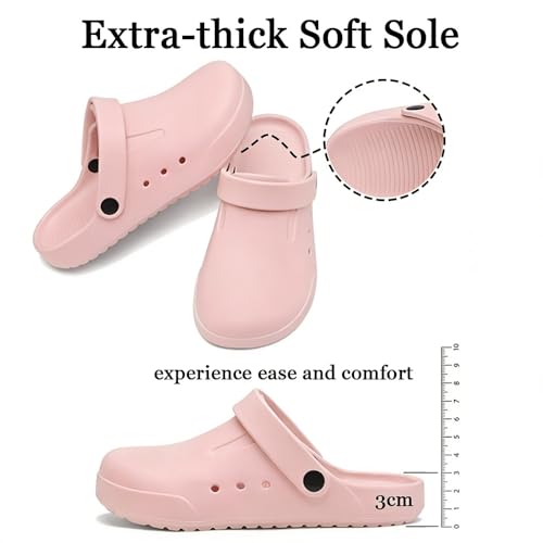 Image of Nihaoya Clogs for Men and Womens Garden Shoes Slip-on Outdoor Beach Slippers Comfort Slip Resistant Sandals Lightweight Breathable