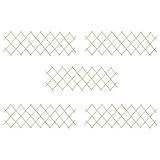 ACAGALA Recinzione a forbici, 180 x 60 cm, estensibile in legno di abete, recinzione da giardino come traliccio e bordo per aiuola, recinzione in legno per giardino, aiuola e vialetto