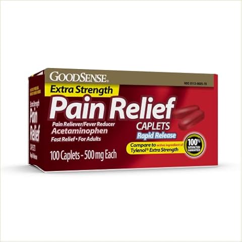 GoodSense Rapid Release Pain Relief Caplets, 100 Count Cover