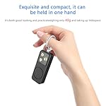 B11 Portable Lighting Women's Safety Alarm Device 150dB Buzzer Alarm Strobe Light Rechargeable with Charging Cable and Power Switch Night-time Flashlight Keychain (Black - Lighting Alarm) - Image 4