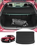 Powerty Cargo Cover for 2020-2023 2024 2025 Mazda CX-30 CX30 Accessories Trunk Cover Retractable Trunk Shielding Shade Cargo Luggage Cover Black(Can Withstand The Load)