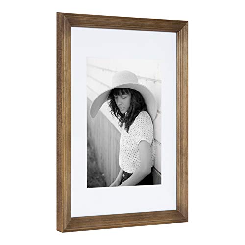 Kate and Laurel Bordeaux Gallery Wall Frame and Shelf Kit, Set of 10, Natural, Assorted Size Frames with Wood Finish and Three Display Shelves Included by Kate and Laurel - Image 3