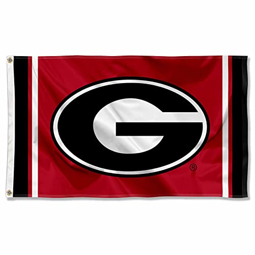 College Flags & Banners Co. Georgia Bulldogs Red Field Stripe G Flag