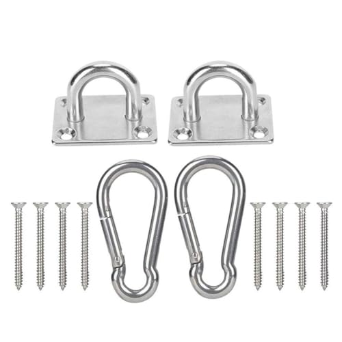NbgrvB Gancho para colgar en el techo, de acero inoxidable, resistente, para colgar en la pared, para columpios de yoga, hamacas, herramienta de hardware