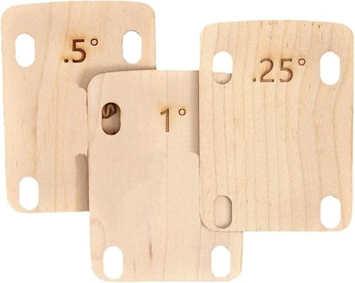 3Pcs Electric Guitar Neck Shims Maple Plate 0.25 0.5 1 Degree Music Instruments Guitar Neck Electric Guitar Replacement Part, Electric Guitar Necks,Electric Guitar Parts