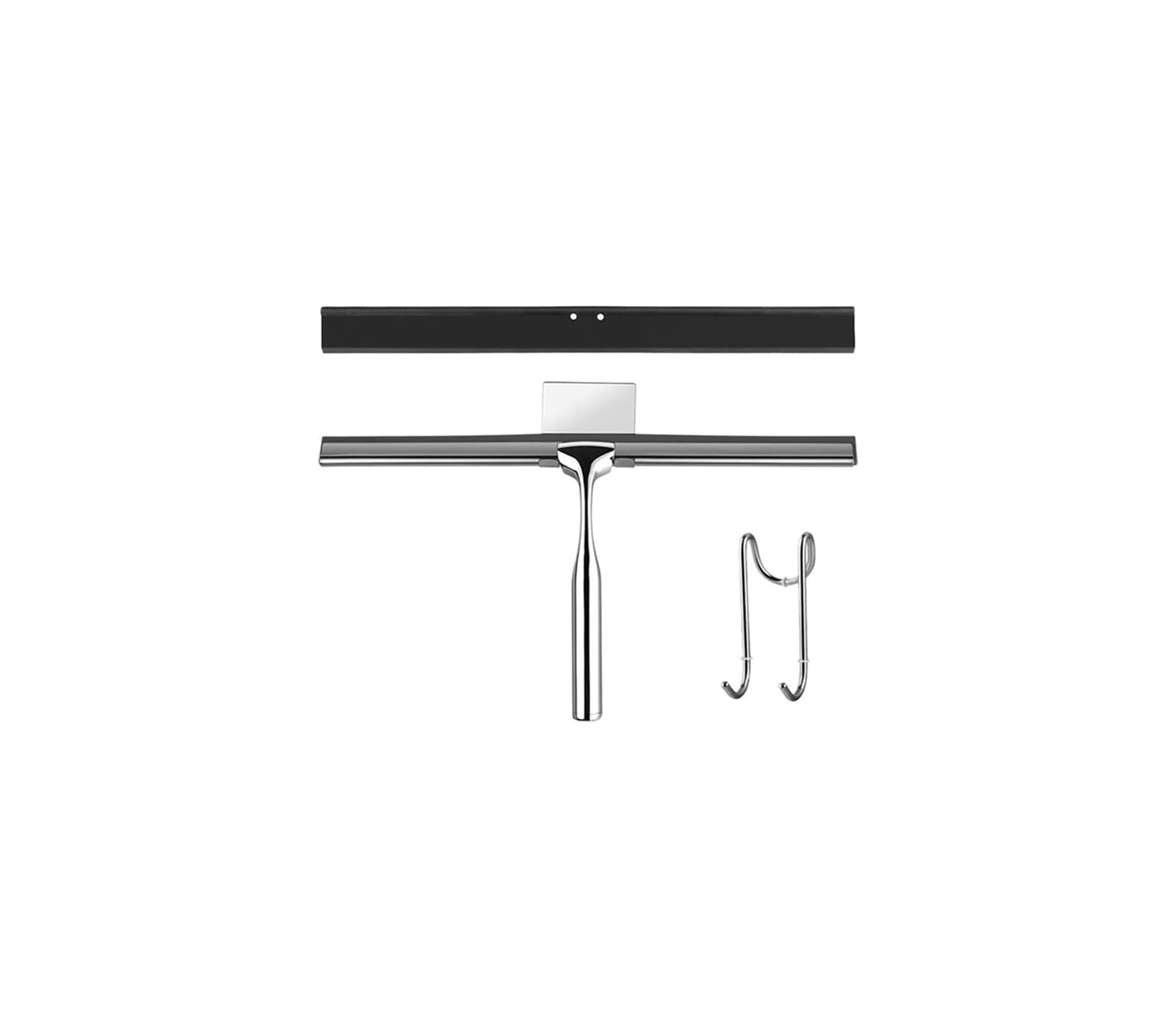 Fgjsfhrdtu One Color Stainless Steel One-Sided Squeegee With Replaceable Blades