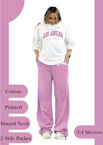Image of My Swag Womens Printed Casual Co Ord Set T-Shirt & Trouser Outfit Night Suit Co Ord Set Comfortable Fit for Women & Girls