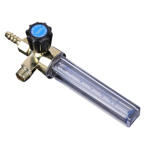 jojofuny Pressure Reducer Flowmeter for Argon Carbon Dioxide Gas Alloy Flowmeter Pressure for Welding and Industrial Applications