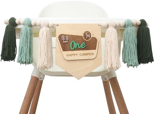 High Chair Tassel Banner For One Happy Camper - One Happy Camper ...