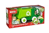 BRIO 30278 My Home Town Müllwagen mit Licht und Sound Spielzeugfahrzeug