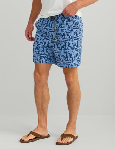 HUK Men's Creekbed Printed Water, Lightweight, Quick-Dry Swim Shorts2