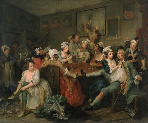 Toile d'art Abstrait pour Mur Vide : Sublimez votre Salon avec le Poster William Hogarth 60x90cm