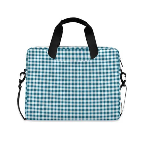 Funda para laptop ALAZA patrón cuadro azul 13-15.6 pulg miniatura 1
