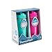 ThermoFlask Kids Bottle with Straw Lid - Durable & Dishwasher-Safe Water Bottles & Lids - Leak-Proof Bottle Lid Design - Reusable Water Bottles for Everyday Use - 16 oz, Aquamarine/Storm Pink (2 Pack)