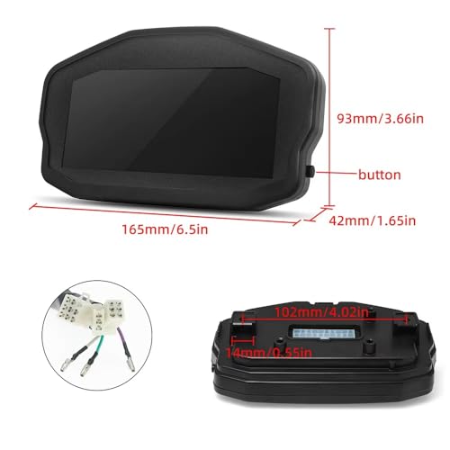 Compteur vitesse moto tableau de bord numérique universel odomètre 2 4 cyl