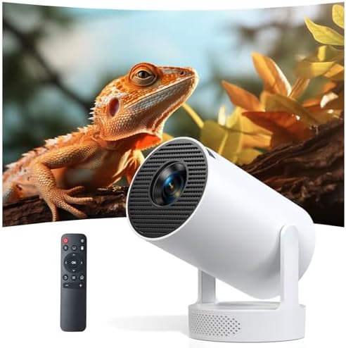 Mini Projector 1080P FHD 4K Supported, Portable Projector with An...