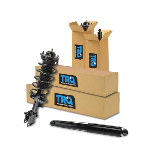 Image of TRQ Front and Rear Complete Strut Assembly & Shock Absorber Kit Complete Strut & Coil Spring Assembly Compatible with 2008-2010 Honda Odyssey